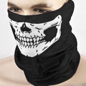 💀 Skull skeleton face-cover mask unisex in red, green or white 💀